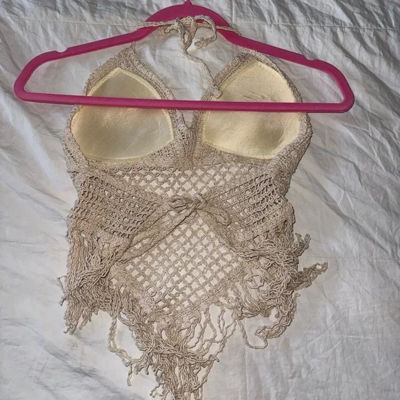 Crochet Maxi Skirt - Cream Lace Pattern - Picture 6 of 6